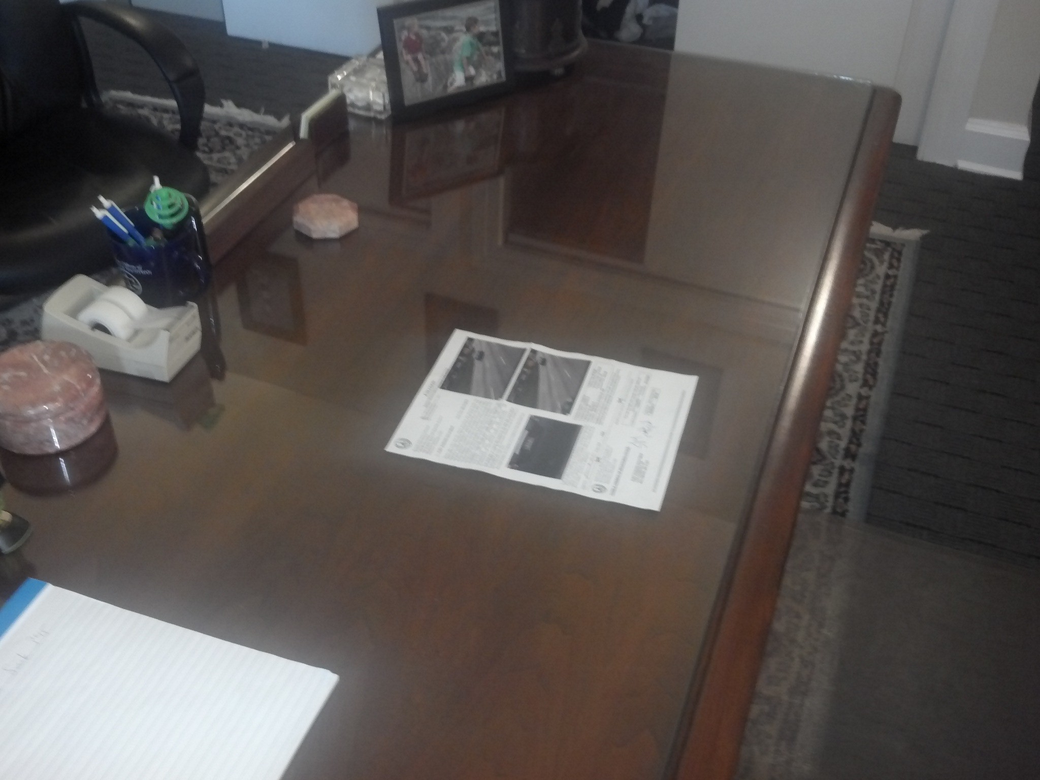 Maryland lawyer's desk